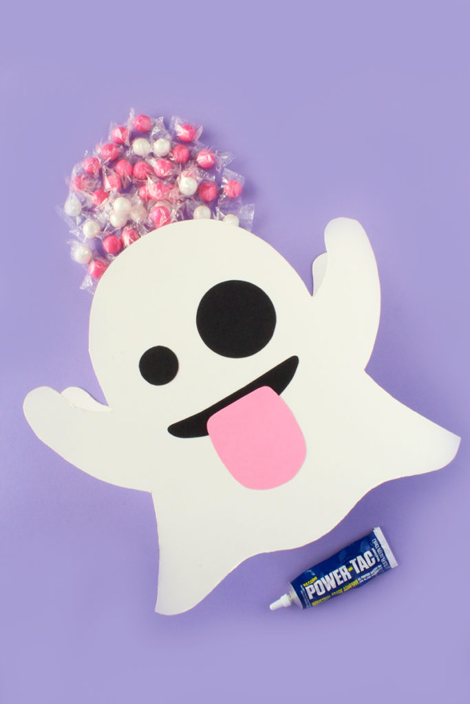 ghost emoji trick or treat bag
