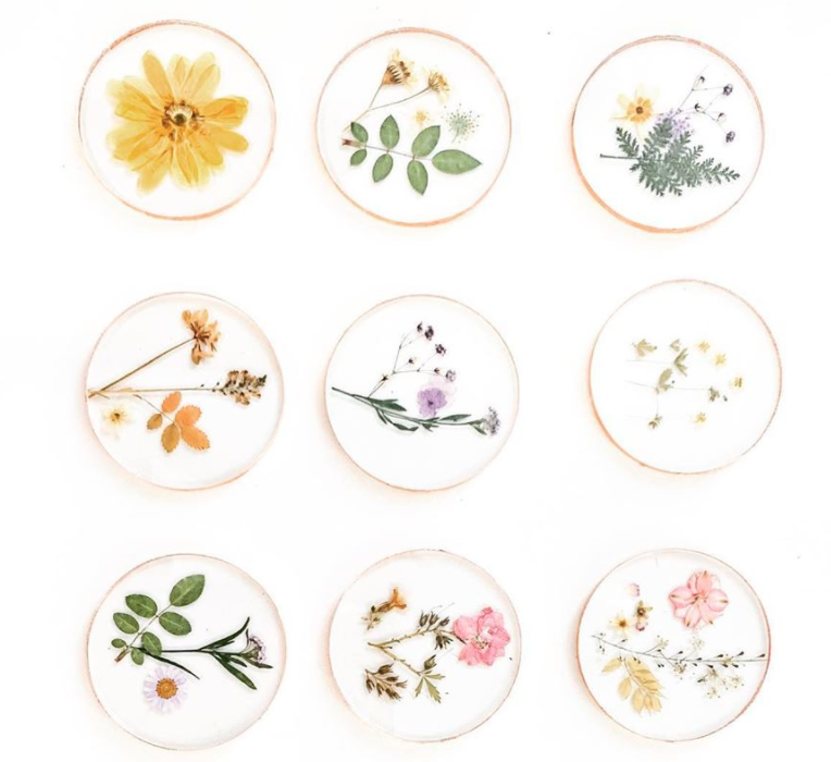 Flower Coasters